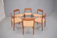 Niels Moller set of 6 refurbished dining chairs model 75 - view 2