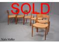 Niels Moller model 75 teak dining chairs | set of 6