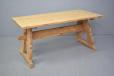 oak trestle table produced by Danish Cabinetmaker