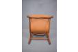Stunning FIRE PLACE chair in tan leather and cherry. Edvard Kindt Larsen design - view 9