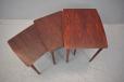 midcentury danish design rosewood nest of tables for sale