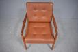 Ole Wanscher vintage teak armchair with original leather cushions  - view 5