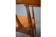 Model BA113 dining chairs in rosewood with mustard yellow vinyl uphostery designed by Johannes andersen