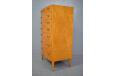 1950s Danish production chest of 8 drawers in flamed birch