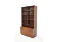Danish design rosewood bookcase wallunit with adjustable shelving. SOLD