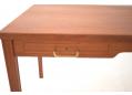 Lockable drawers on teak Danish design desk.