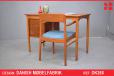 Vintage teak and oak writing desk by Danish Mobelfabrik - view 1