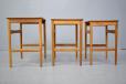 Teak side tables produced 1954 by Andr Tuck model At40