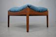 1963 designed vintage MODUS stool with new upholstered feather filled cushion for sale