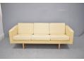Hans Wegner for Getama GE300 with beech legs and sprung cushions