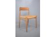 Oak frame model 75 dining chair with papercord seat by Niels Moller