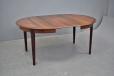 1960s Danish Mobelfabrik rosewood dinign table extending with 3 extra leaves