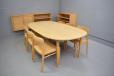 Brodrene Andersen production large oval dining table in oak