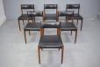 Danish design set of 6 vinatge rosewood dining chairs 