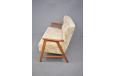 1950s teak 2 seater sprug sofa made by Danish cabinetmaker