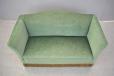 Draylon 2 seater gold box frame sofa made by Danish Cabinetmaker