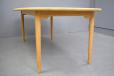 Solid oak dining table with soap wash finish produced by Brdr Andersen
