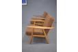 Hans Wegner Cigar chair with foot stool | Oak - view 9