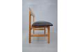 Borge Mogensen design 3171 bench in oak with new leather upholstery