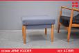 Arne Vodder design foot stool model 7861 with new upholstery - view 1