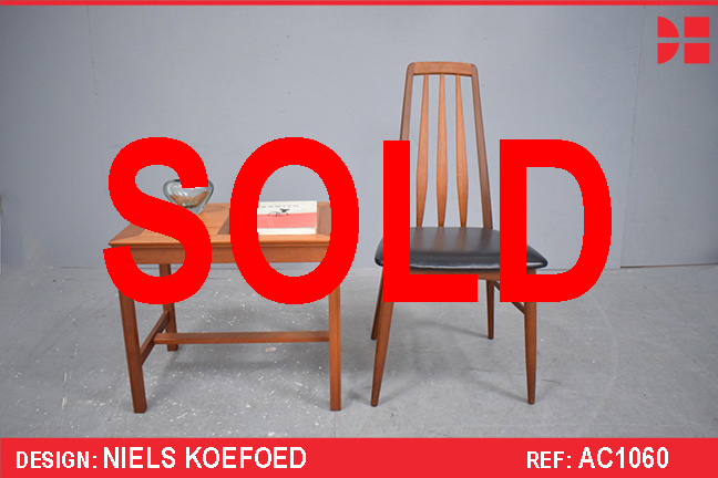 Niels Kofoed single high back dining chair | EVA
