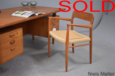 Niels Moller model 56 armchair | New cord seat