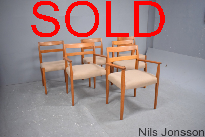Nils Jonsson teak set of 6 chairs | TROEDS