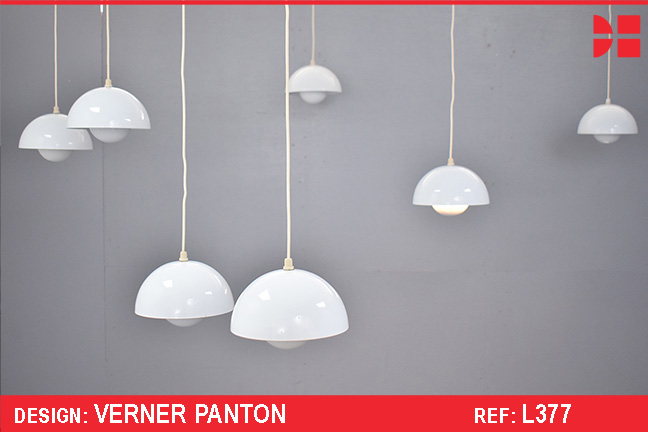 Verner Panton design white FLOWERPOT pendant light
