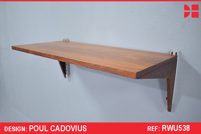 Vintage rosewood CADO shelves - 38cm x 80cm