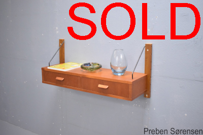 Preben Sorensen cabinet with 2 drawers | Teak