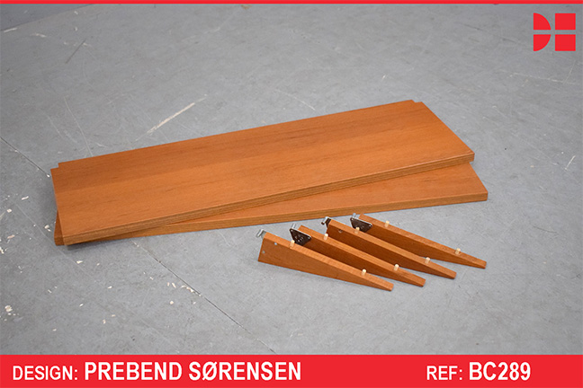 25cm deep vintage teak shelf | PS SPARES