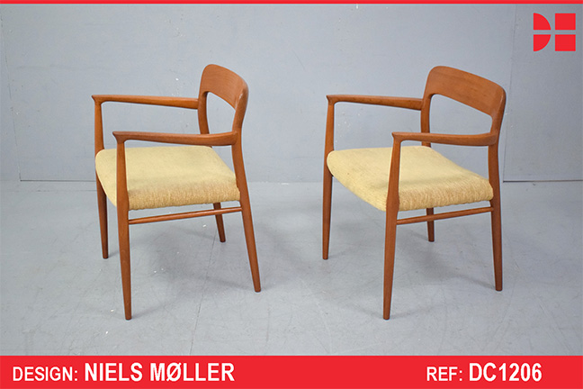 Niels Moller design Model 56 armchair in vintage teak