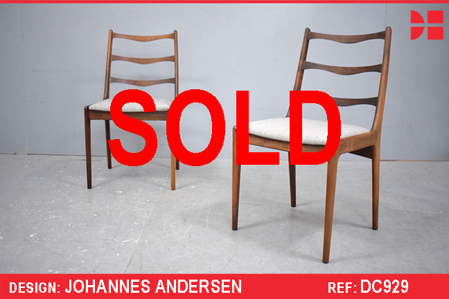 Johannes Andersen dining chair in rosewood 