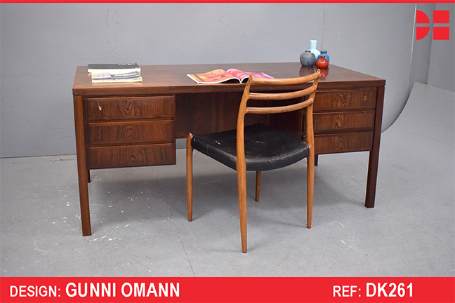 Gunni Omann Model 77 desk in vintage rosewood