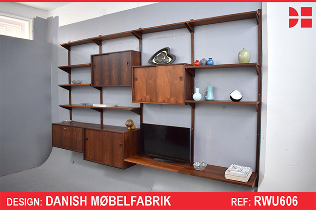 Vintage rosewood 4-bay shelving system | Danish Mobelfabrik