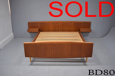 Vintage teak double bed | Sannemann design