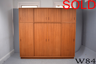 Large 4 door teak wardrobe | Sejling