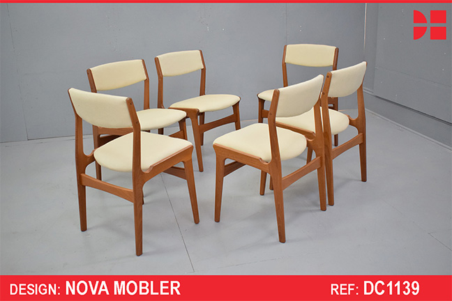 Set of 6 vintage teak dining chairs | Nova Mobler