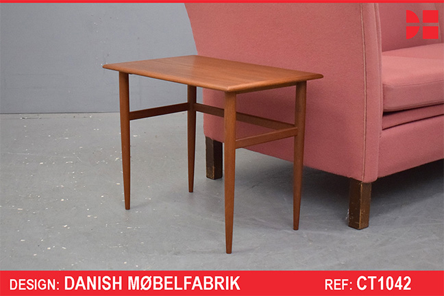 Slim vintage teak side table | Danish Mobelfabrik