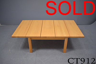 Solid beech lounge table | 2 drop leaves