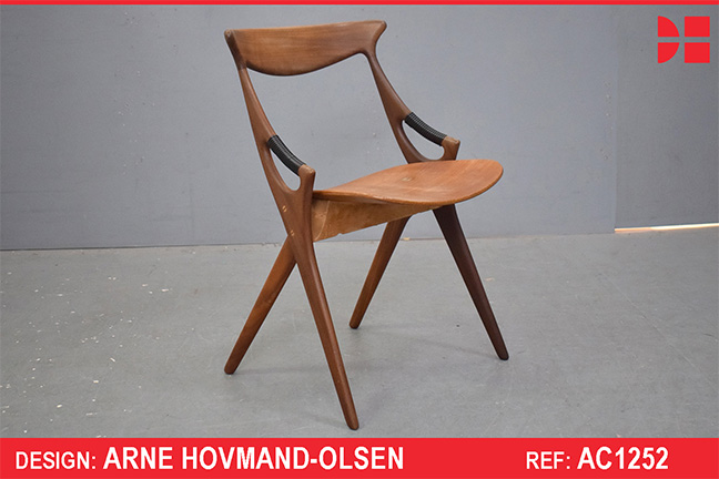 RARE Model 71 dining chair in vintage teak | Arne Hovmand-Olsen