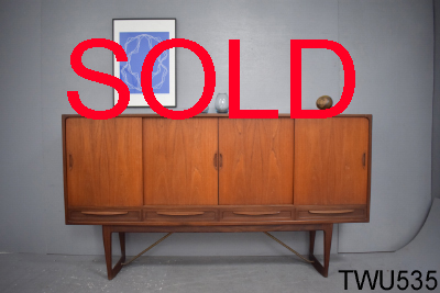 Vintage 1950s sideboard | Removable sliding doors