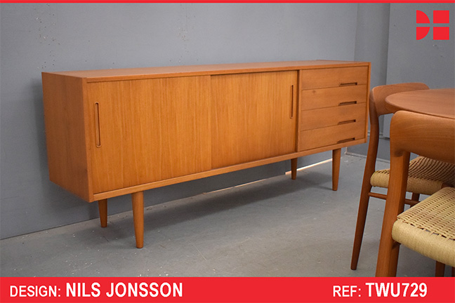 Trento vintage teak sideboard designed by Nils Jonsson