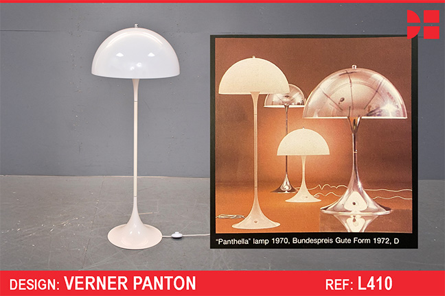 PANTHELLA floor lamp designed by Verner Panton
