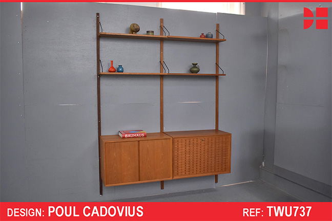 Teak modular ROYAL System designed by Poul Cadovius