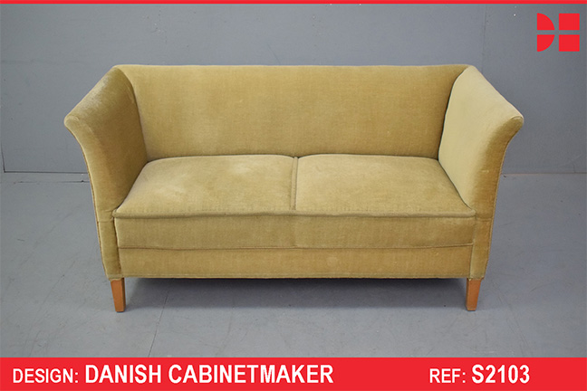 2 Seater box frame sofa produced by Danish Cabinetmaker