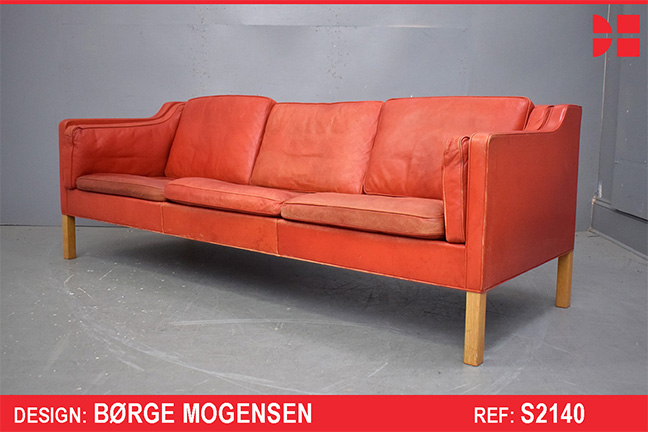 Vintage Model 2213 3 seater sofa by Borge Mogensen