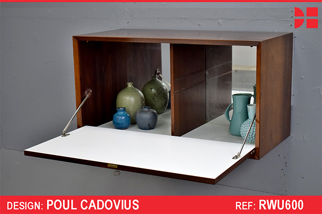 Vintage rosewood drop front bar cabinet | CADO SPARES