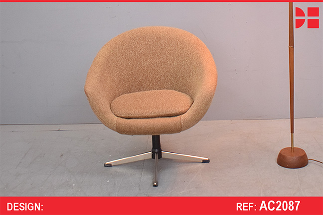 Vintage childs chair in original retro upholstery