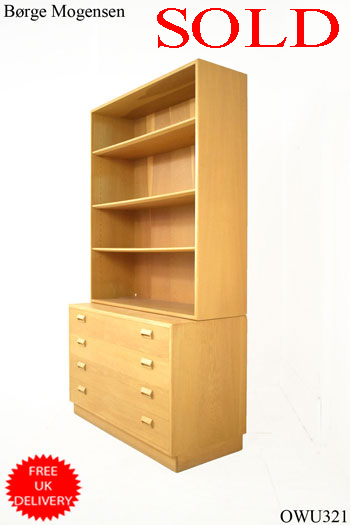 Borge Mogensen bookcase wall unit | Light oak